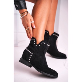 Marquiiz Ženske čizme na ravnoj peti Crne jesenske vibracije crno 1