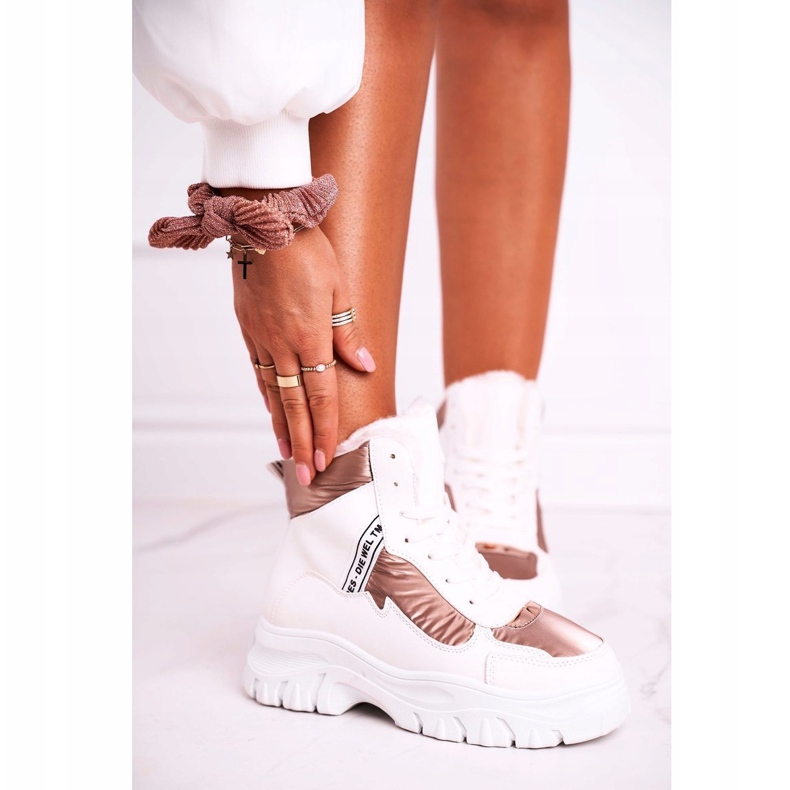 Marquiiz Ženske sportske čizme za snijeg s krznom Bijela Euforija 1