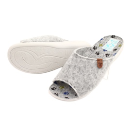 Papuče od filca Adanex 25494 sive siva 3
