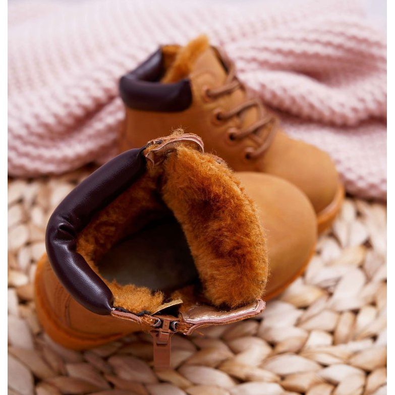 Dječje tople hvataljke Čizme Camel Dexter smeđa žuta boja 2