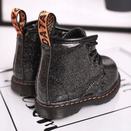 FRROCK Dječje čizme Tople s patentnim zatvaračem Lakirano Svjetlucavo Mistor crna 1