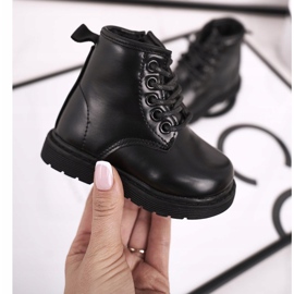 FRROCK Crne tople čizme Ammy Black za djecu crna 1