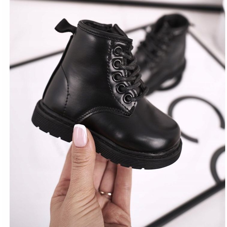 FRROCK Crne tople čizme Ammy Black za djecu crna 1