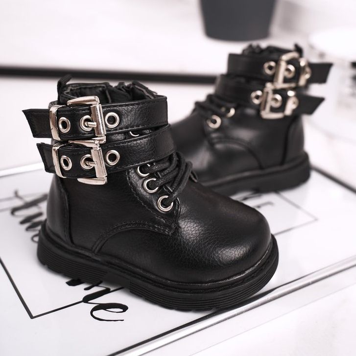 FRROCK Dječje čizme ugrijane krznom Crna Valentina 2