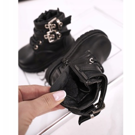 FRROCK Dječje čizme ugrijane krznom Crna Valentina 1