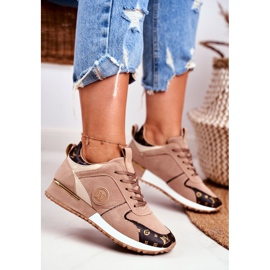 Ženske sportske cipele Bež Golden Clementine Elements smeđa zlatni 1