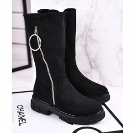 Apawwa Dječje visoke čizme antilop zagrijane crne Norabel crna crna 2