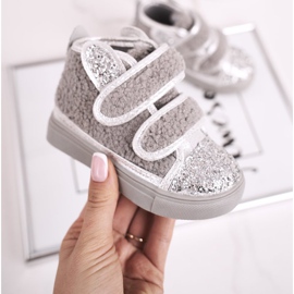 FRROCK Dječje tenisice High Warm Grey Clifford srebro siva 1