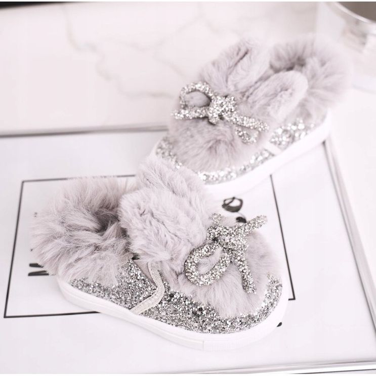 FRROCK Sive tople dječje tenisice Mumi Grey srebro siva 1