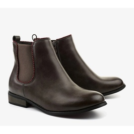 Sive ravne čizme Jodhpur s gumicom 20Y8031-1 siva 2