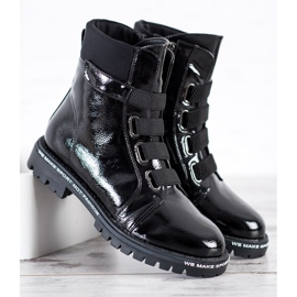 Goodin Lakirani radnici s gumicom crno 1