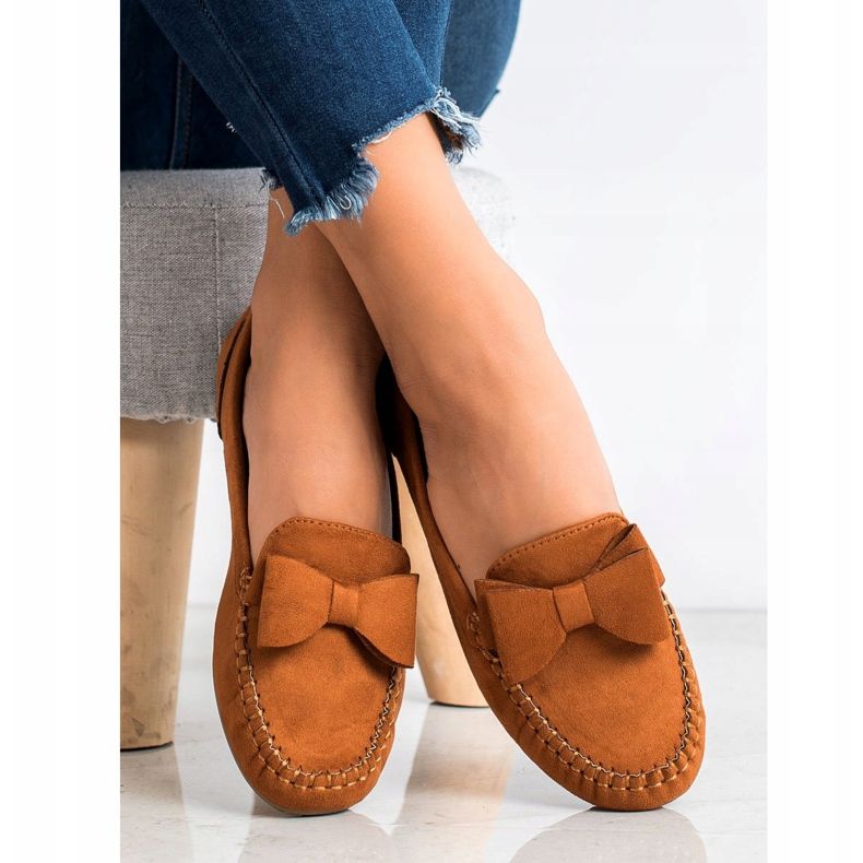 Fama Natikače s mašnom smeđa žuta boja 2