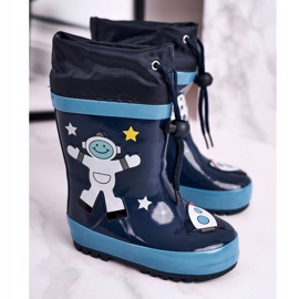Apawwa Galoše mornarsko -plavog kozmonauta Mordeso bijela tamnoplava 1