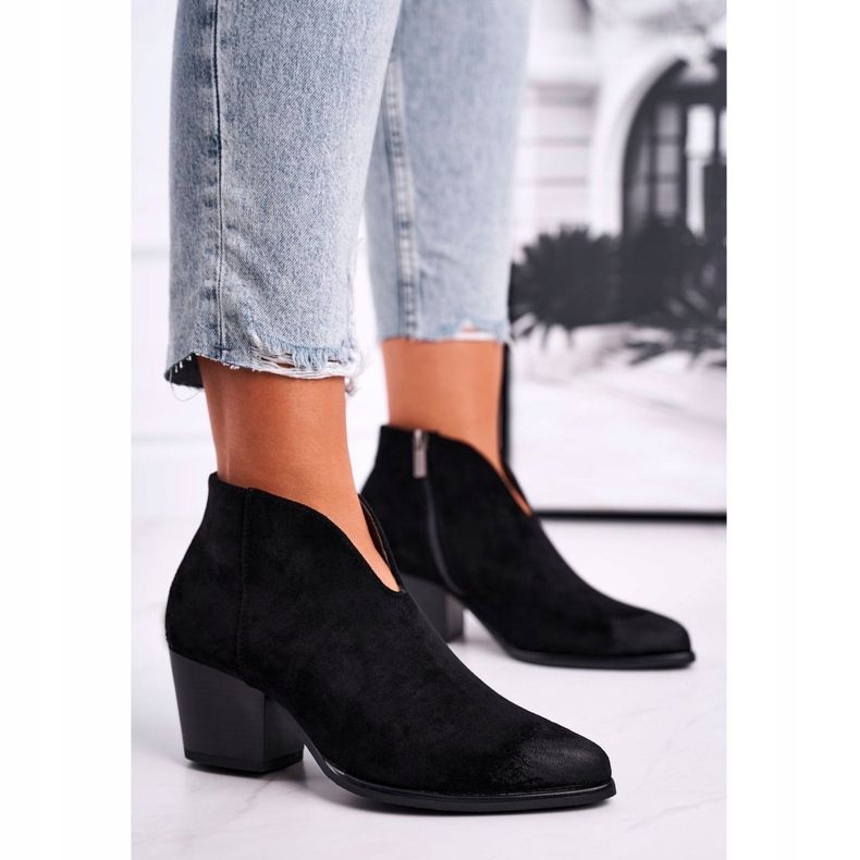 Vinceza Ženske čizme s izrezanom crnom bojom najbolji izbor crna 1