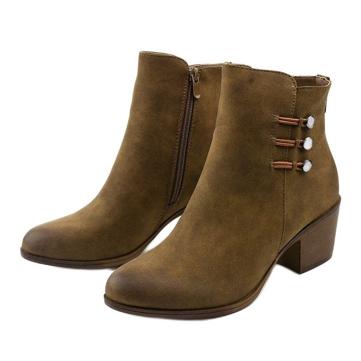 Čizme od gležnjače boje Khaki na Keenshaper stupu kaki zelena 2