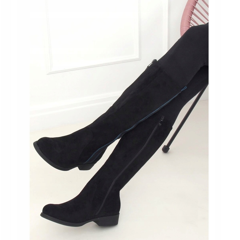 Crne ženske jahaće čizme 7962-PG Crne crna 1