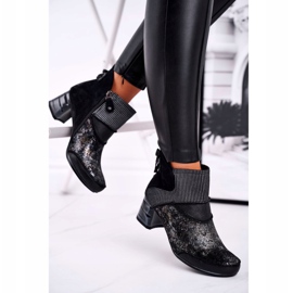 Ženske tople kožne čizme Maciejka Navy Blue 03790-20 mornarsko plava 2