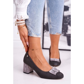 Ženske pumpe Maciejka Suede Graphite 3356A-43 / 00-1 raznobojna 1