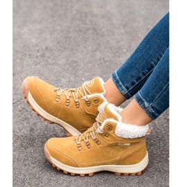 Ax Boxing Cipele za trekking s ovčjom kožom žuta boja 1