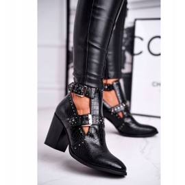 FRSS Ženske čizme s Croco izrezima Crna Aria 1