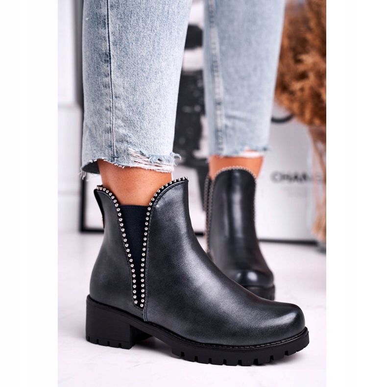 Ženske čizme tople tamnoplave Starry tamnoplava 2