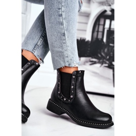 Ženske crne čizme Jodhpur čizme Vidljive crno 1