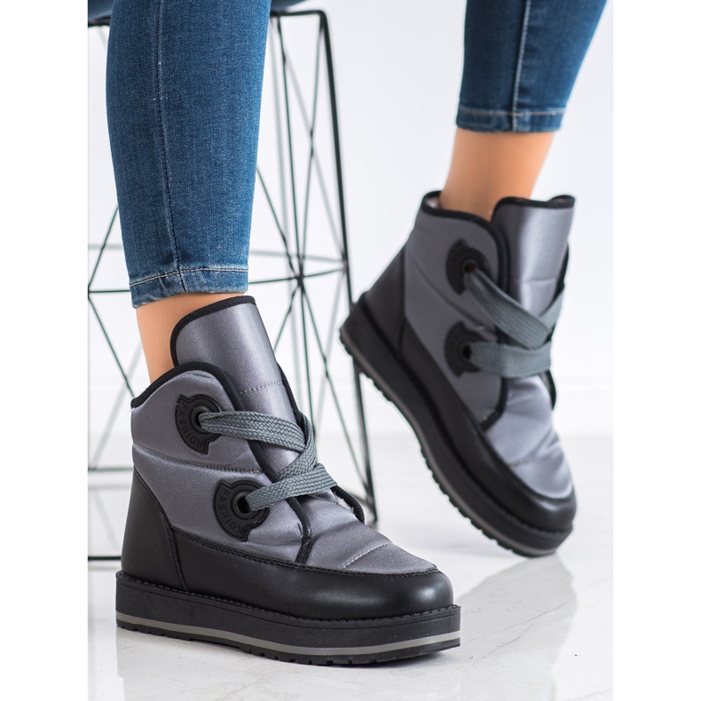 SHELOVET Modne čizme za snijeg siva 1