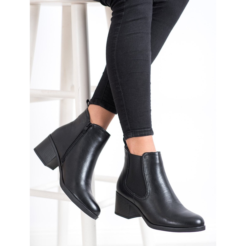 J. Star Čizme na niskom postu crno 1