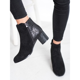 J. Star Crne čizme s uzorkom crno 2