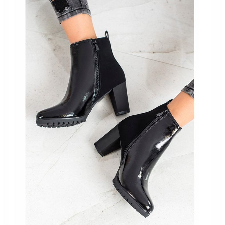 Gogo Čizme od lakirane kože crna 2