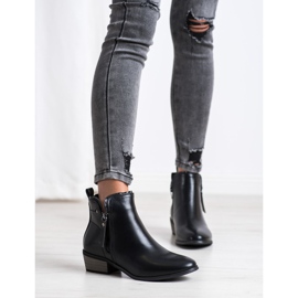 J. Star Čizme s ukrasnim zatvaračem crno 1