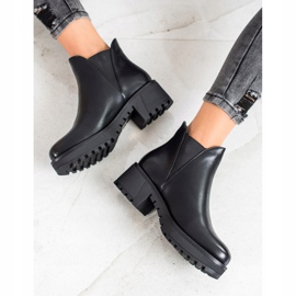 Super Mode Klizne čizme od eko kože crna 2