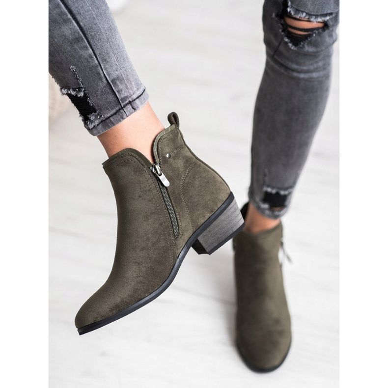 J. Star Čizme s ukrasnim zatvaračem zelena 1