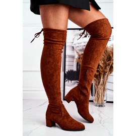 Ženske čizme Sergio Leone lycra deva KZ281 smeđa višebojan 2