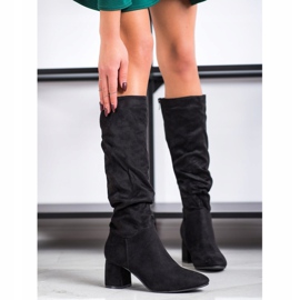 Flyfor Čizme od antilopa crno 1