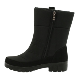 Snježne čizme od svijetlog krzna Progress 20-09 crne crna 1