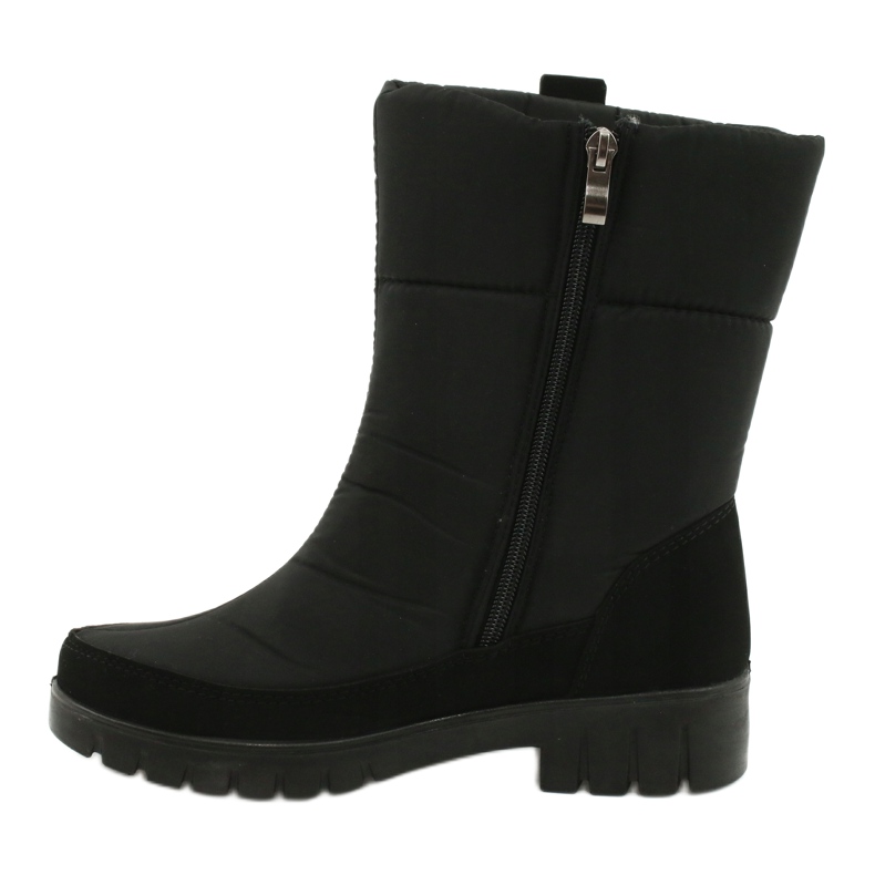 Snježne čizme od svijetlog krzna Progress 20-09 crne crna 1