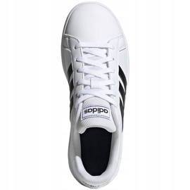 Dječje cipele adidas Grand Court K bijele i crne EF0103 bijela 1