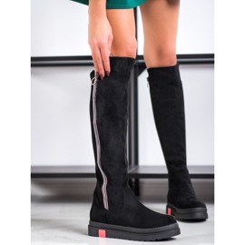 Seastar Čizme preko koljena crna 1