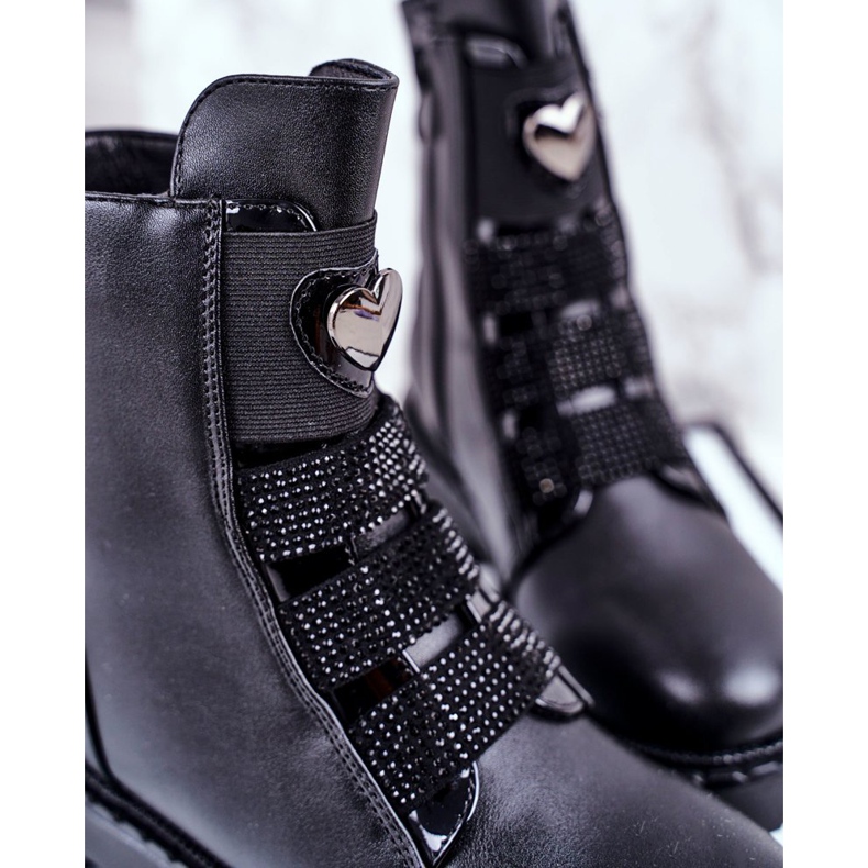 Apawwa Dječje crne čizme s balonom crna 2