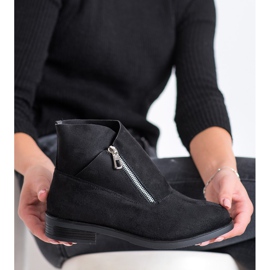 Gogo Modne čizme s patentnim zatvaračem crno 2