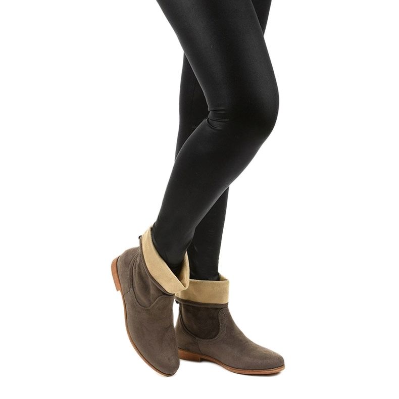 Islevine čizme na haljinu poput hakija poput antilopa kaki zelena 1