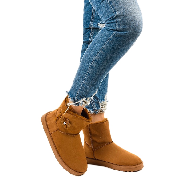 Smeđe izolirane čizme, tipa emu Harelana smeđa 1