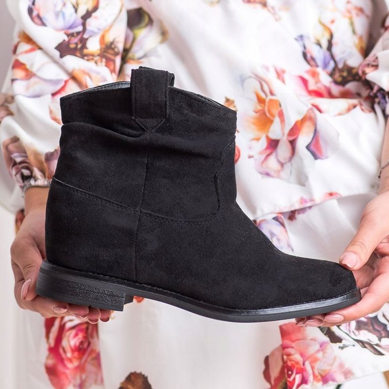 Marquiz Elegantne kaubojske čizme crno 1