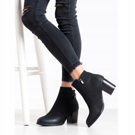 J. Star Udobne čizme na post crna 2