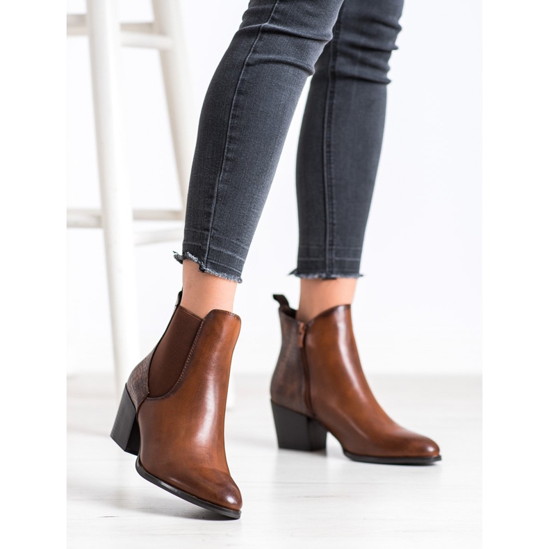 Modne čizme Sergio Leone smeđa 1