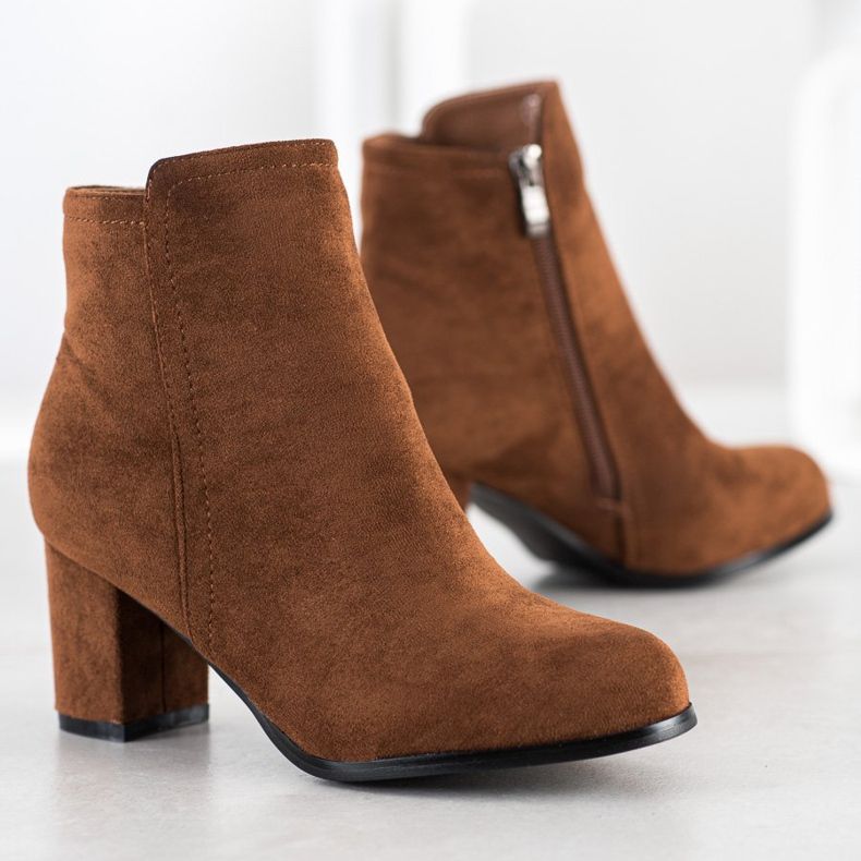 Wilady Modne čizme od kamile smeđa višebojan 1