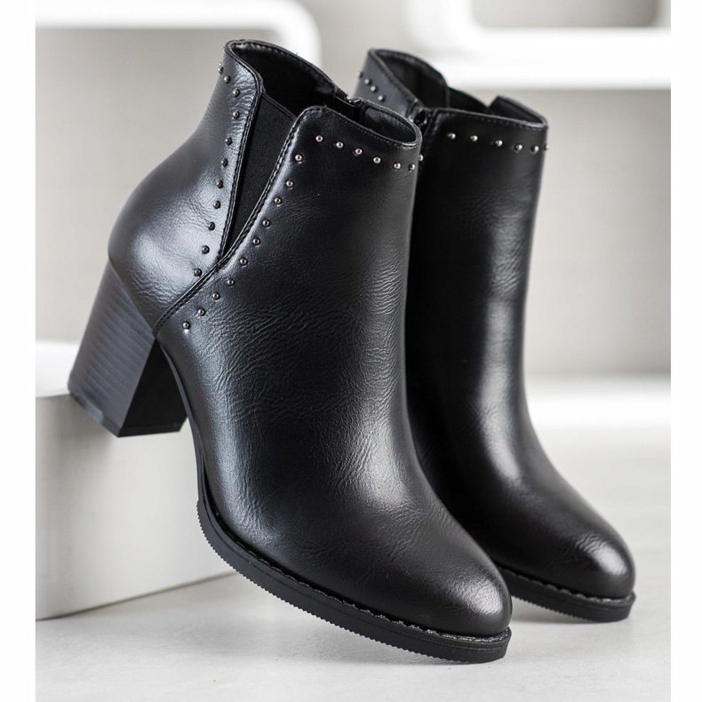 J. Star Klasične čizme s ukrasima crno 1