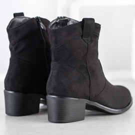 SHELOVET Crne kaubojske čizme crno 1