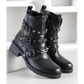 SHELOVET Topli radnici s ukrasima crna 2